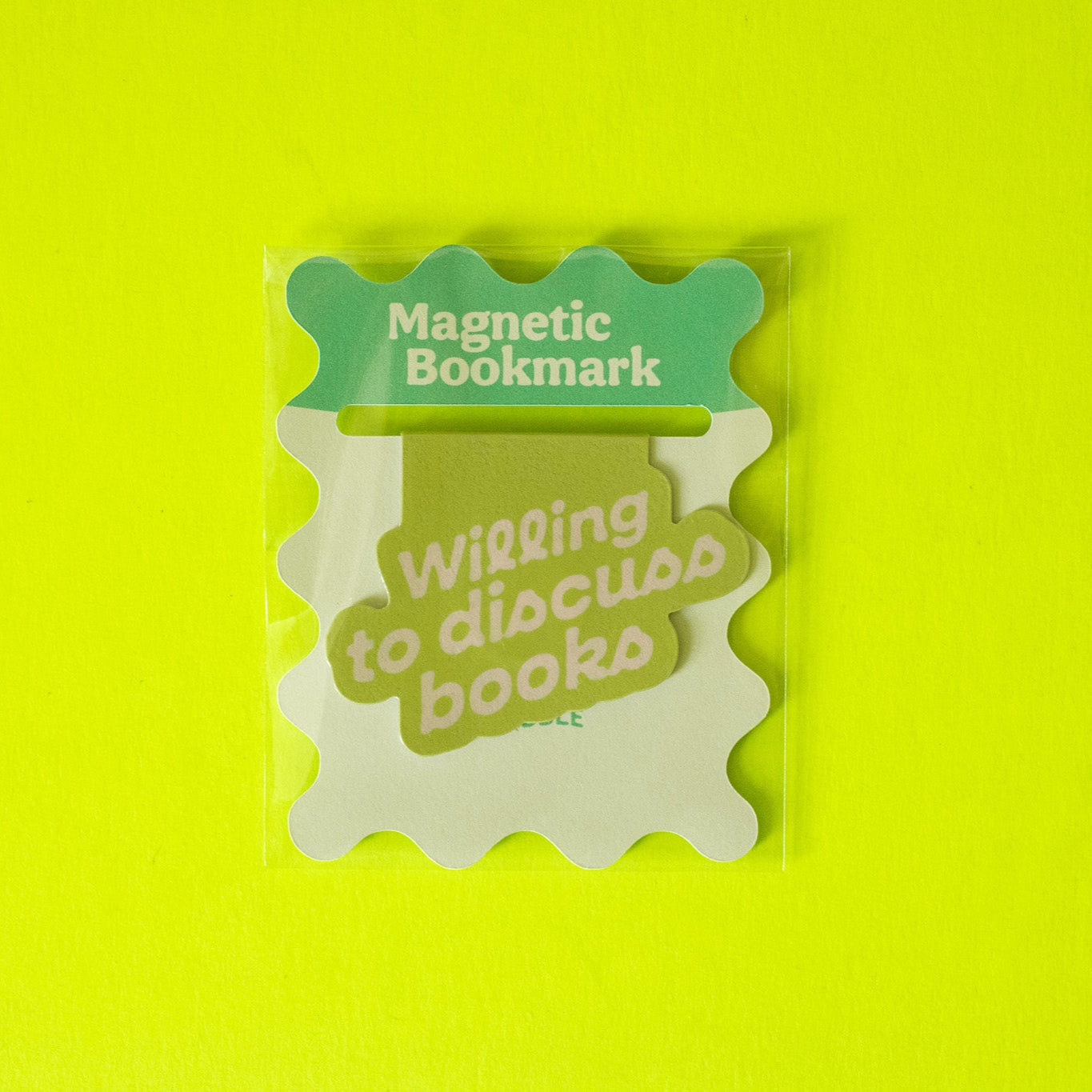 Willing to Discuss Books Bookmark Magnet