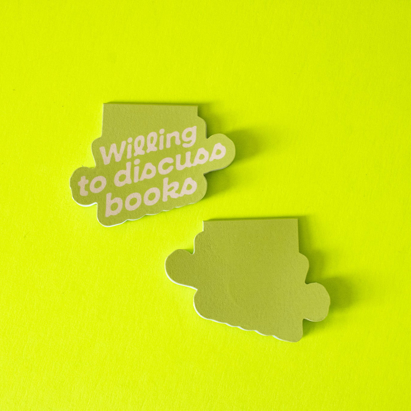 Willing to Discuss Books Bookmark Magnet