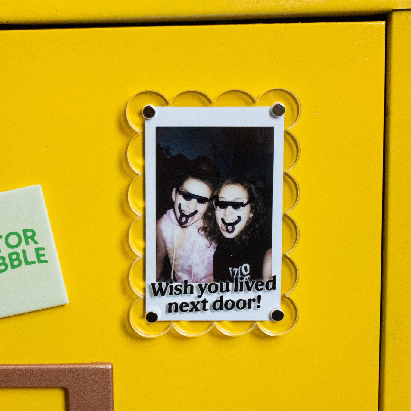 Wish You Lived Next Door Polaroid Frame