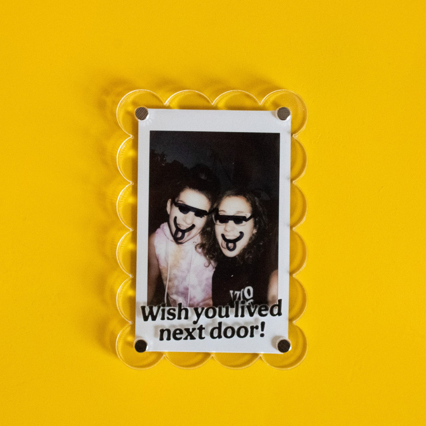 Wish You Lived Next Door Polaroid Frame
