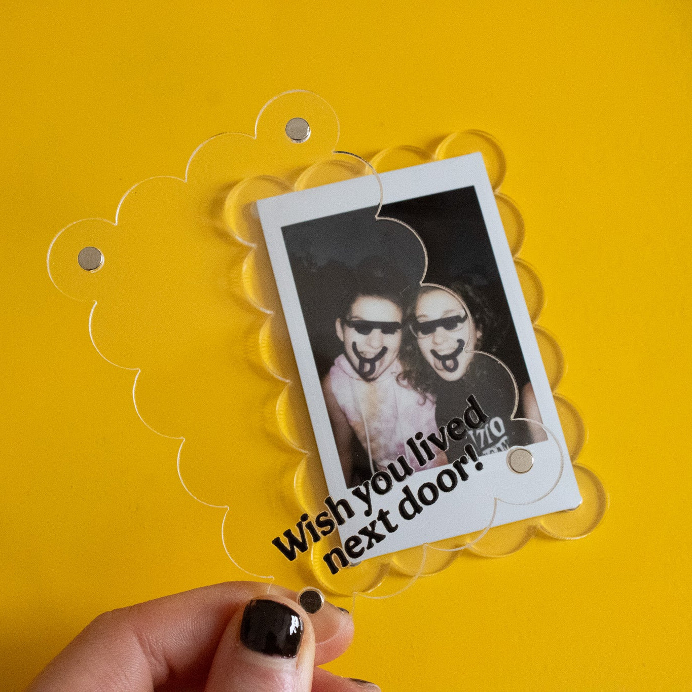 Wish You Lived Next Door Polaroid Frame