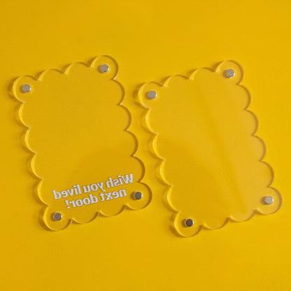 Wish You Lived Next Door Polaroid Frame