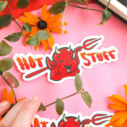 Hot Stuff Vinyl Sticker