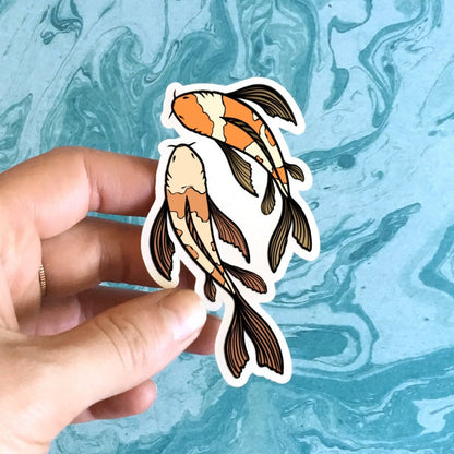 Koi Fish Vinyl Sticker