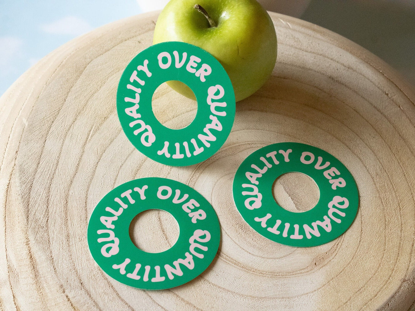 Quality Over Quantity Vinyl Sticker