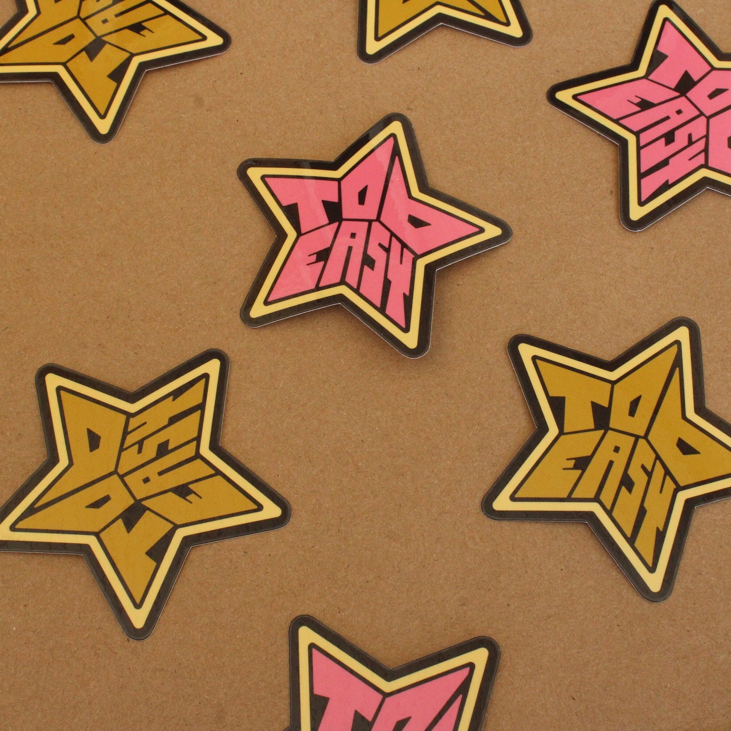 Too Easy Star Vinyl Sticker