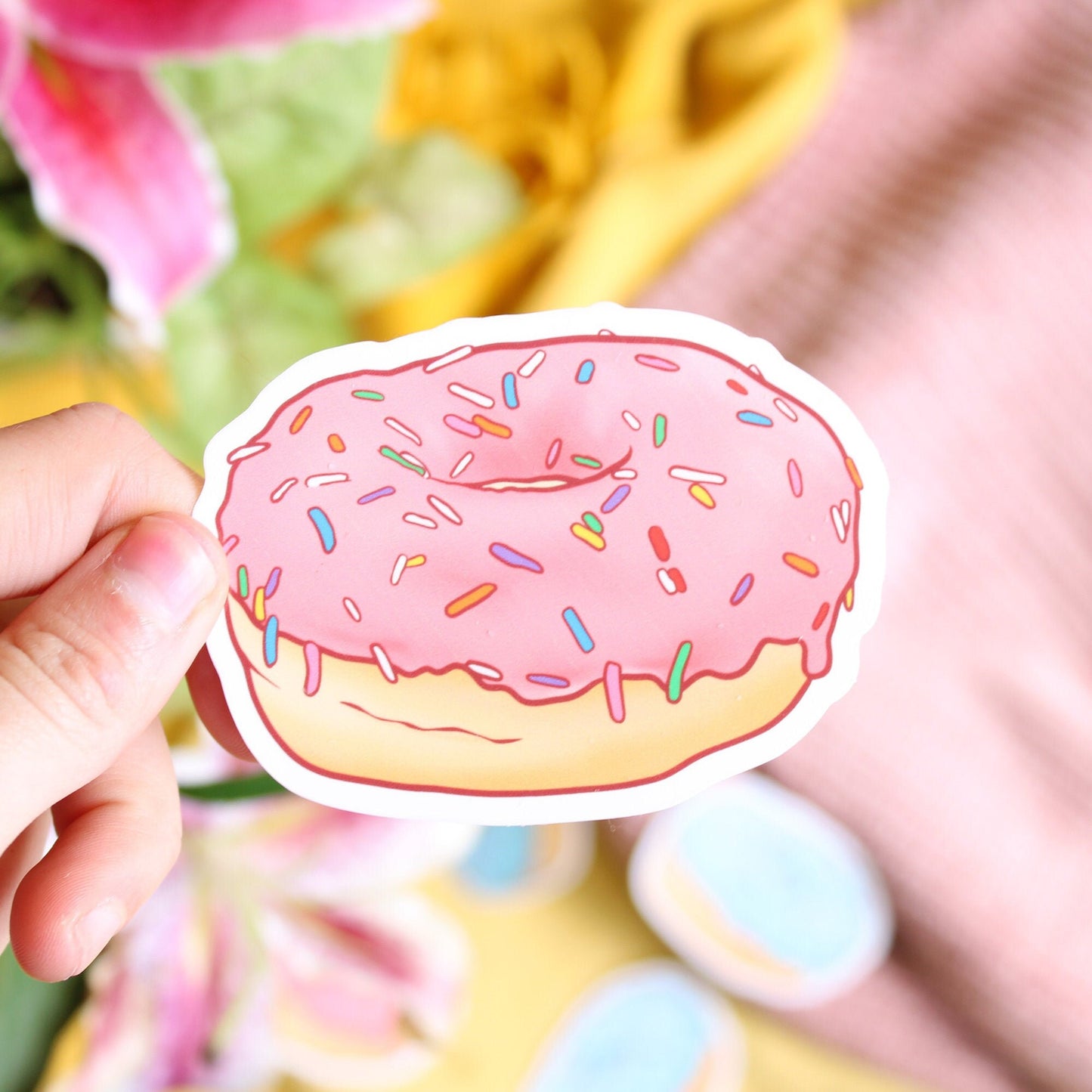 Pastel Donut Vinyl Sticker