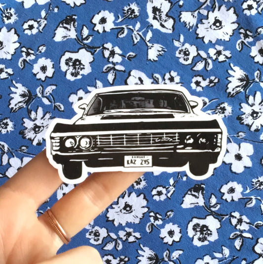 Supernatural Impala Vinyl Sticker