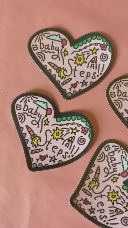Baby Steps Vinyl Sticker